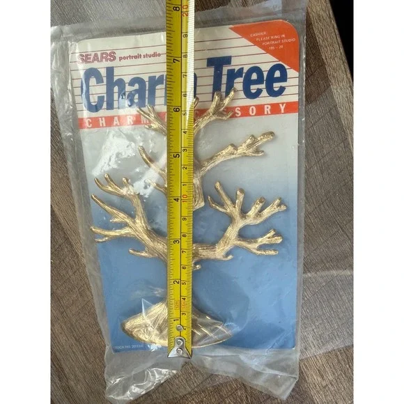 Vintage Sears Portrait Studio‎ Gold Charm Tree Photo Display NOS - Picture 5 of 7